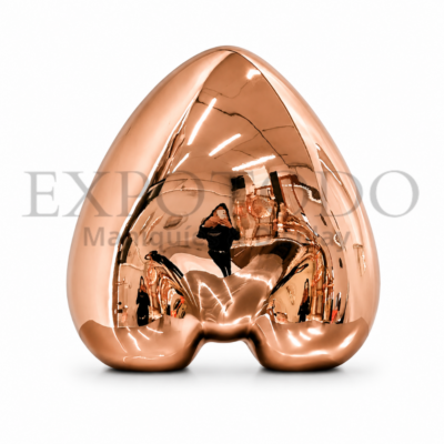 Corazon oro rosado