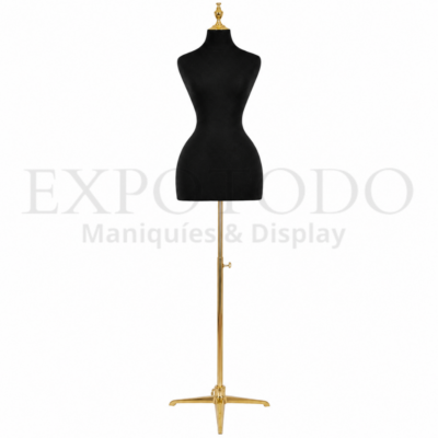 Busto campana negro/oro