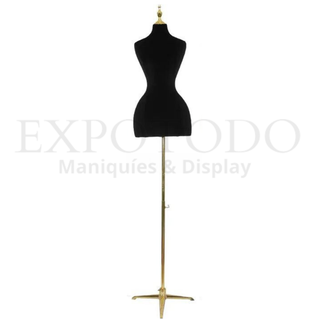 Busto campana negro/oro