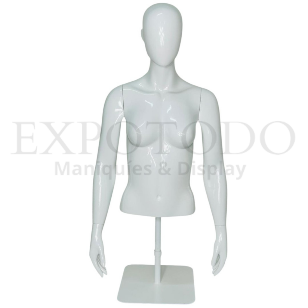 Busto de dama corto blanco gloss