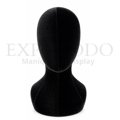 Cabeza de dama mod. HVO negro terciopelo