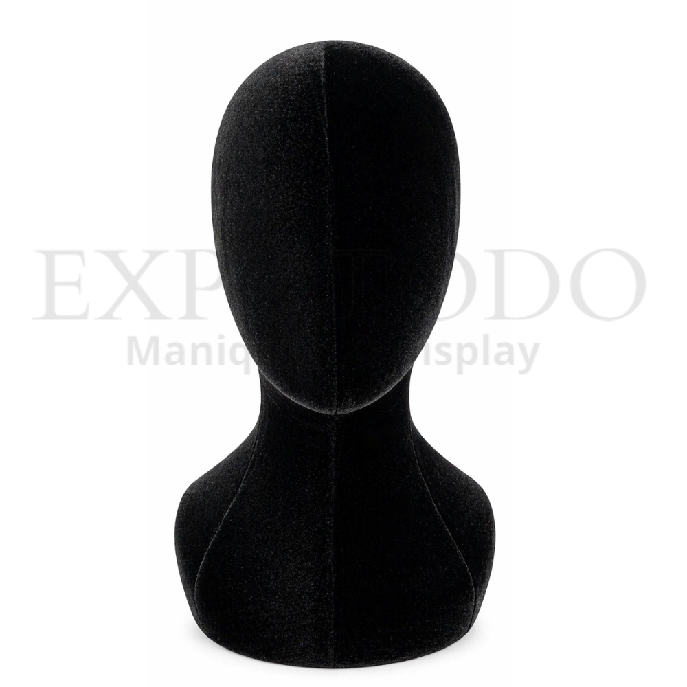 Cabeza de dama mod. HVO negro terciopelo