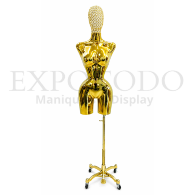 Buchon cabeza diamante cromo oro