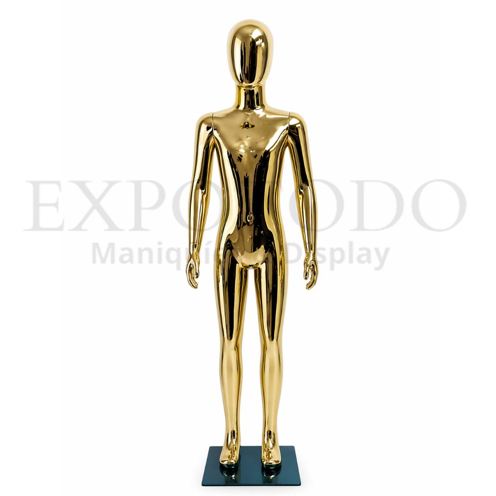 Maniqui infantil cromo oro 6 años