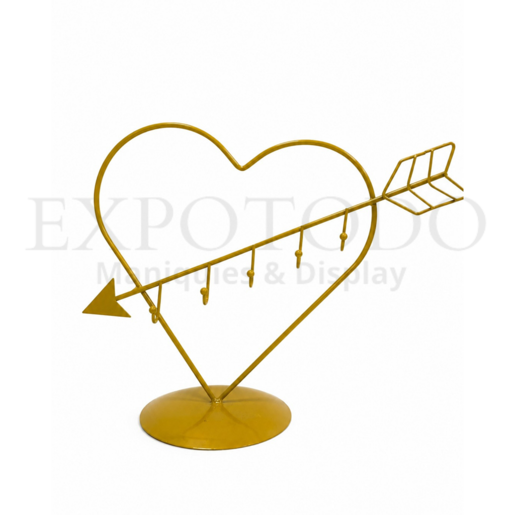 Exhibidor de Joyeria Corazón Oro