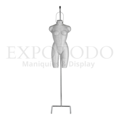 Busto unicel dama incluye base.