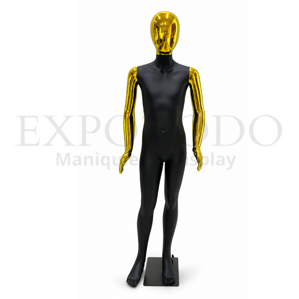 Maniquie infantil oro/negro edad 12-14 años