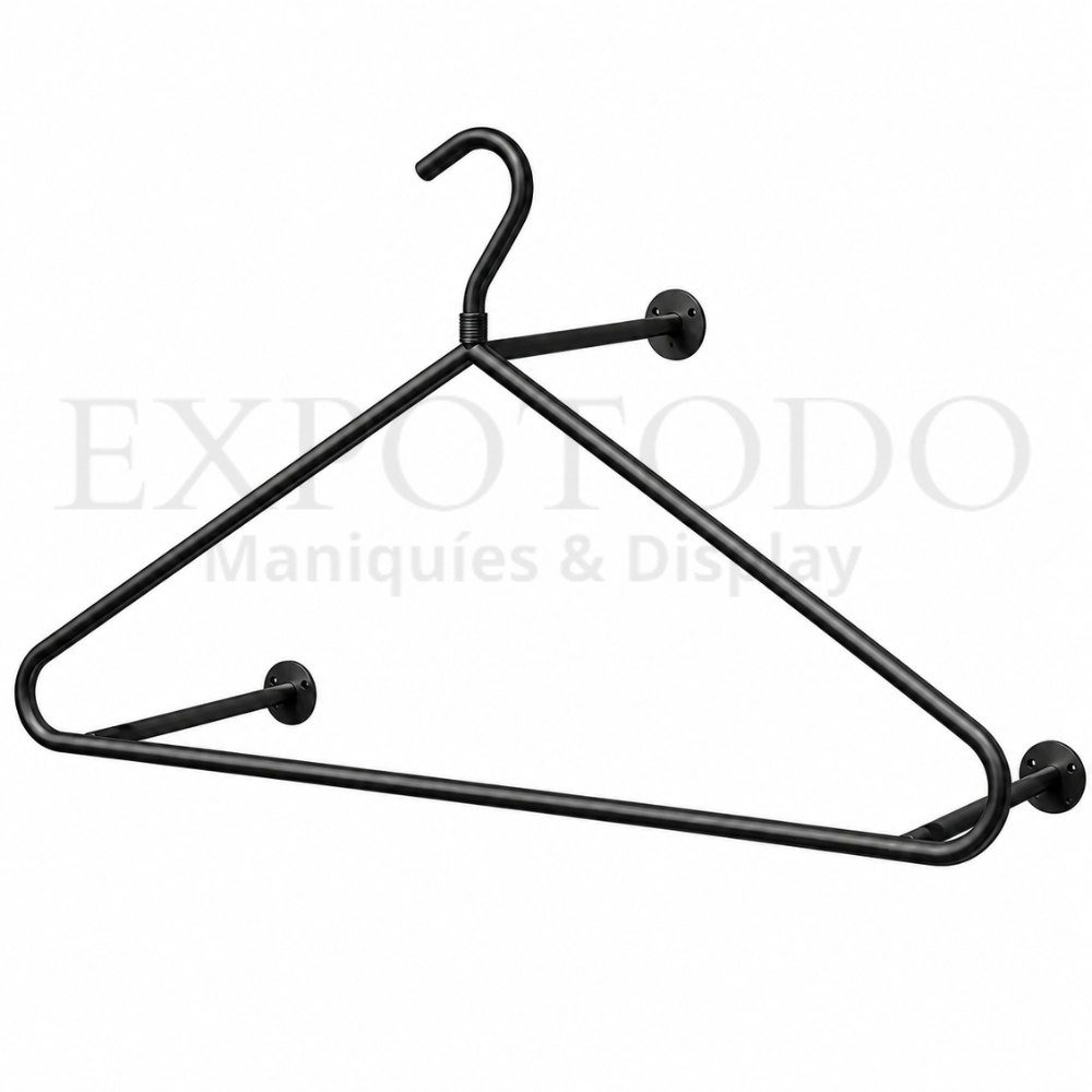 Gancho negro para pared GDE