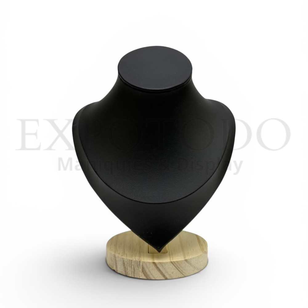 Exhibidor cuello Ch negro - Expo Todo