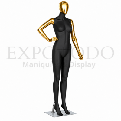 Dama F-8 oro/negro